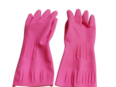 乳胶手套加长加厚耐用耐酸碱橡胶手套家务厨房防水洗碗家用胶皮
